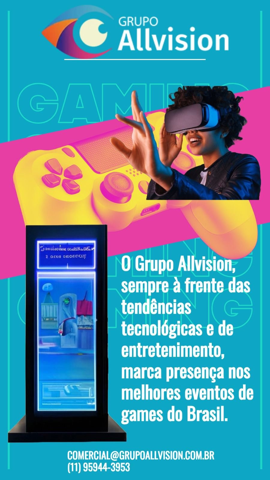 aluguel de painel de led em Palmas - aluguel de totem touch screen em Palmas - aluguel de holograma 3d em Palmas - aluguel de tv em Palmas 2025