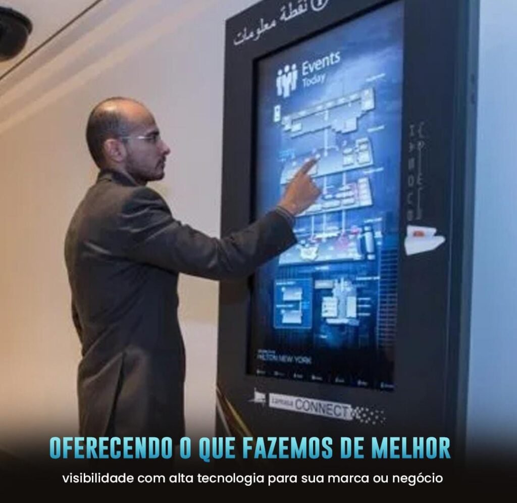 Aluguer de Equipamento Digital Feiras e Eventos-Aluguel Totens Interativos PORTUGAL - Locação para eventos EM LISBOA 2026